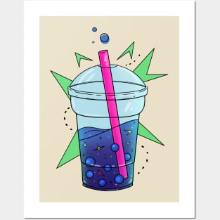 Retro Boba Tea Posters and Art